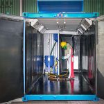 Shot Blasting Booth container sandblasting room