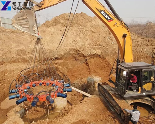 excavator pile breaker