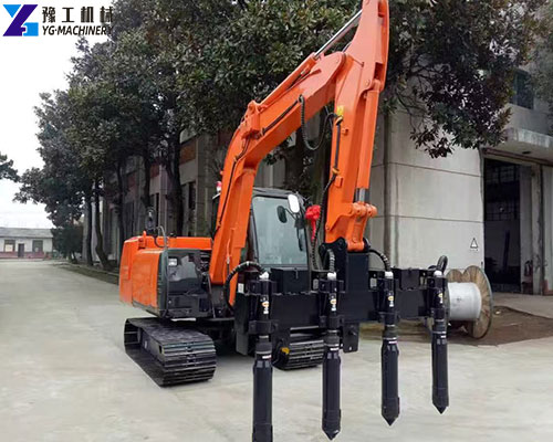 hydraulic vibratory rod