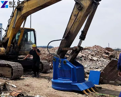 mini excavator magnet attachment