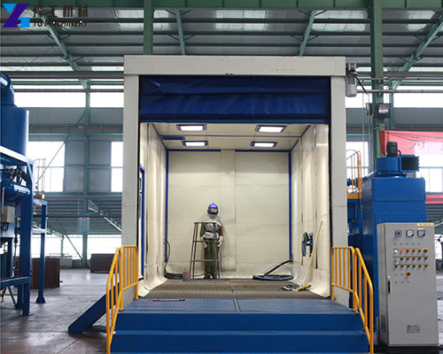 sand blasting room