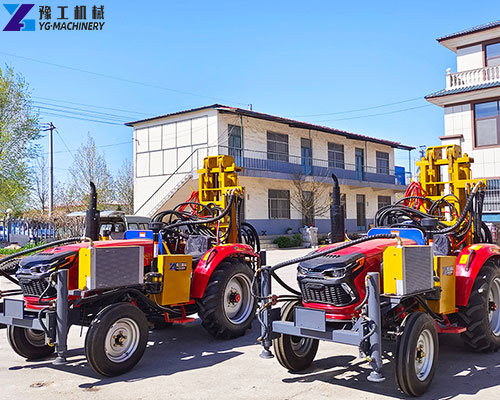 tractor borewell machine