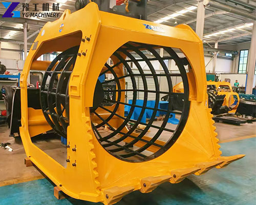 excavator screening bucket