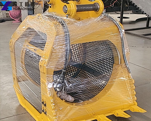 mini excavator screening bucket
