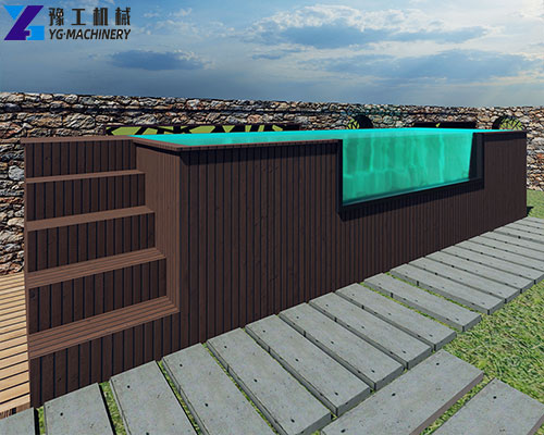 recycled shipping container pool