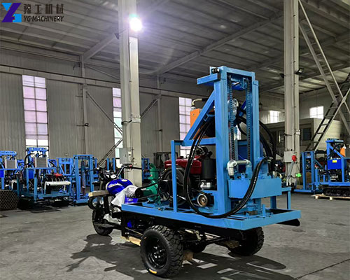 tricycle borehole water drilling machine