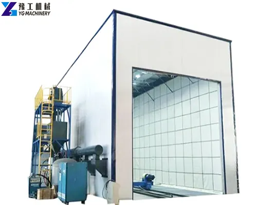 container sandblasting room