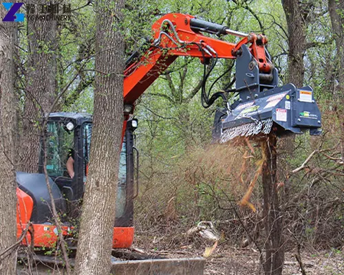 mulching head for excavator