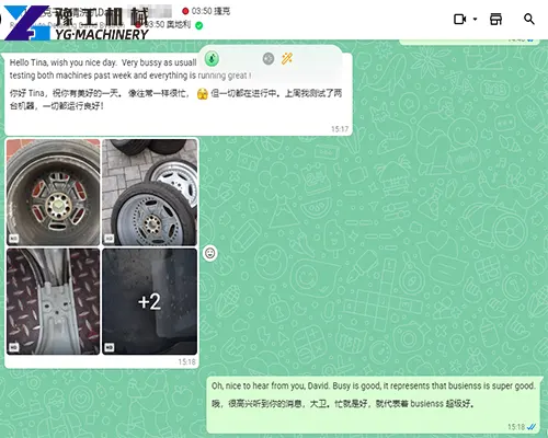 Czech dry ice cleaning machine customer comment