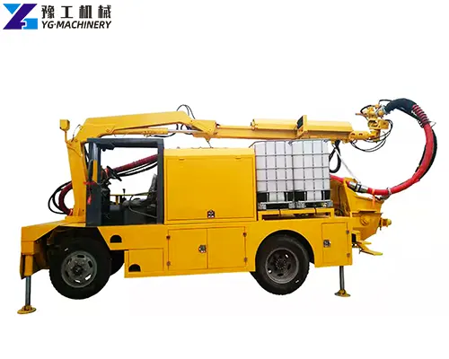 engineering truck-mounted robot shotcrete machine