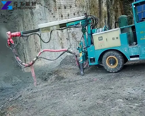 hydraulic robotic shotcrete machine