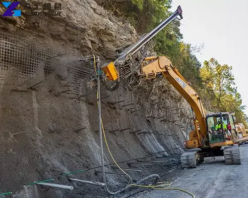 wheel type robotic shotcrete machine
