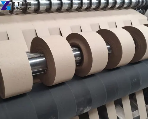 jumbo cardboard kraft paper roll slitting and rewinding machine