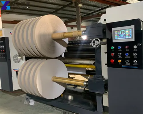 kraft paper jumbo roll slitting rewinding machine