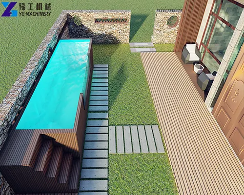 plunge pool shipping container