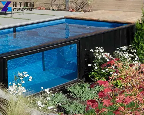 above ground shipping container pool