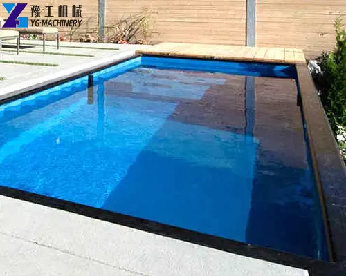 in-ground shipping container pool