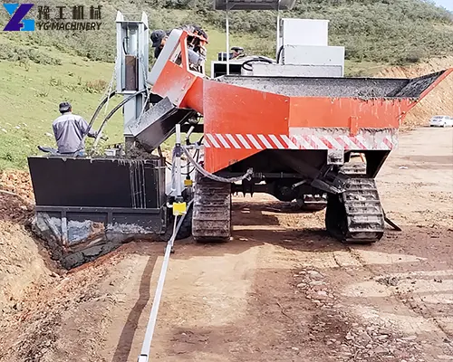 kerb laying machine