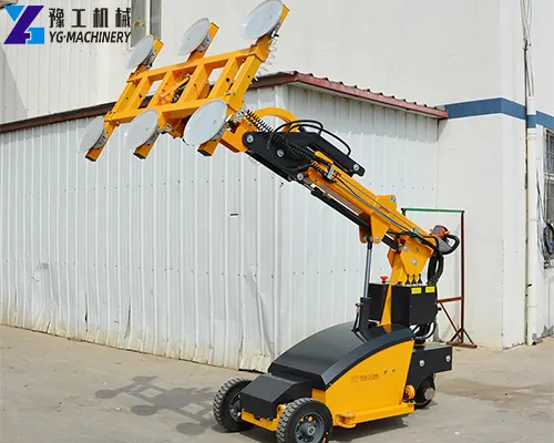 self-propelled glazing robot