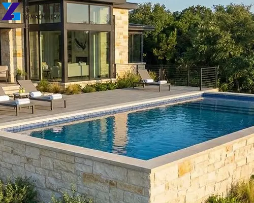 semi-round storage container pools