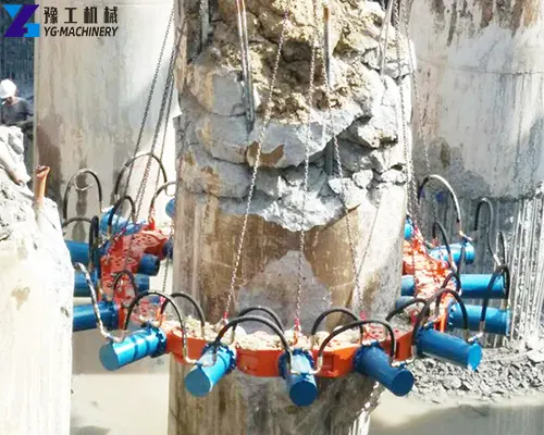 concrete pile breaker machine