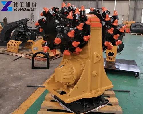excavator concrete milling head