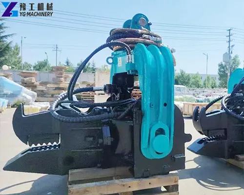 excavator pile driver
