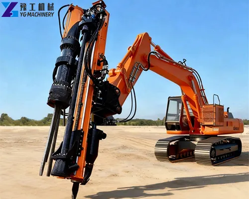 excavator rock drill and splitter