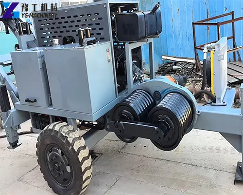 hydraulic cable towing trailer