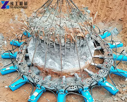 hydraulic concrete pile cutter