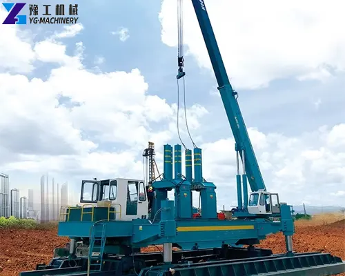 low-noise hydraulic pile driver