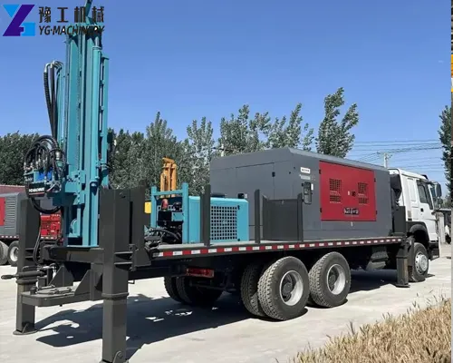 truck mounted borehole drilling rig