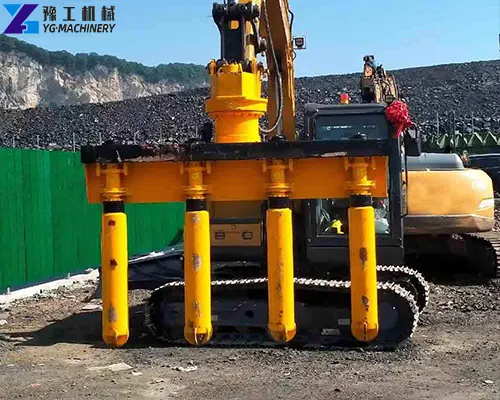 concrete vibrators for excavator
