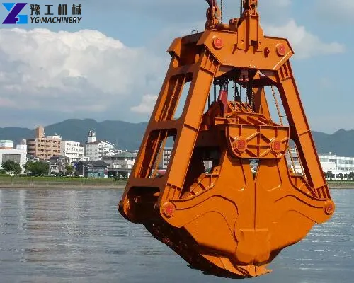 excavator sediment grab