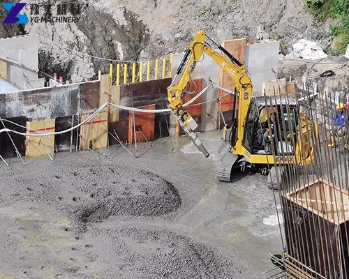 hydraulic concrete vibrator for excavator